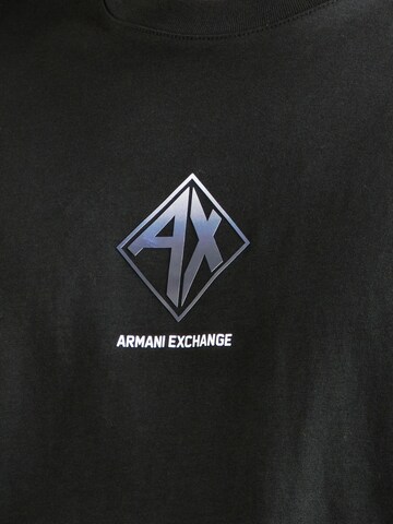 ARMANI EXCHANGE Тениска в черно