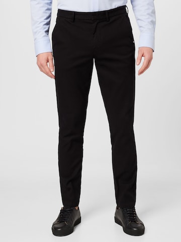 BOSS Slimfit Hose 'Kaito' in Schwarz: Vorderseite