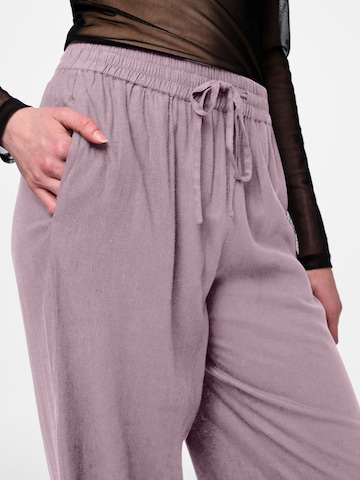 PIECES Wide Leg Hose 'PCPia' in Pink