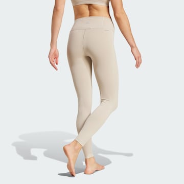 Skinny Pantaloni sportivi 'All Me' di ADIDAS PERFORMANCE in beige