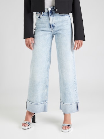 GAP Wide leg Jeans in Blauw: voorkant