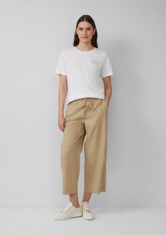 s.Oliver Wide Leg Hose in Braun: Vorderseite