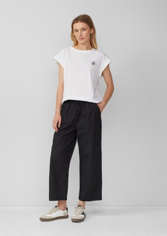 s.Oliver Wide Leg Hose in Schwarz: Vorderseite