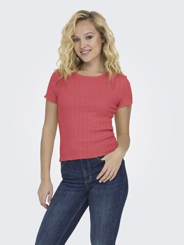 ONLY - Camiseta en rosa: frente