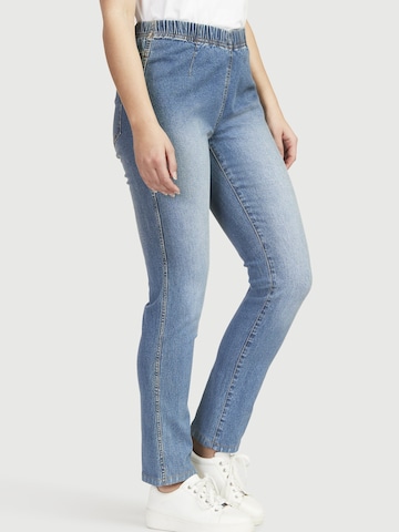 Cellbes of Sweden Slimfit Jeggings in Blauw: voorkant