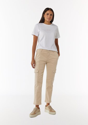 Coupe slim Pantalon cargo comma casual identity en beige