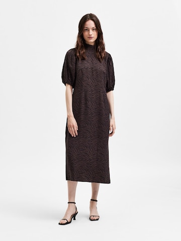 SELECTED FEMME - Vestido en marrón: frente