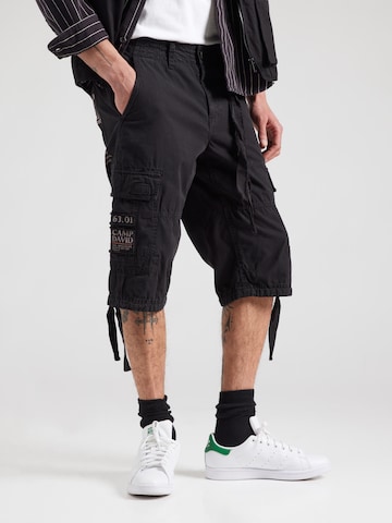 regular Pantaloni cargo di CAMP DAVID in nero: frontale
