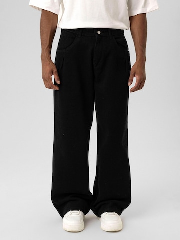 Wide leg Pantaloni con pieghe 'Rafael' di Dandalo in nero: frontale