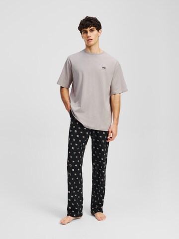 Pigiama lungo 'Ikon' di Karl Lagerfeld in colori misti: frontale