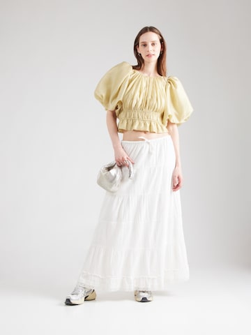 Jupe 'VMClementine' VERO MODA en blanc