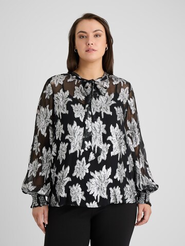 Guido Maria Kretschmer Curvy Blus 'Fina' i svart: framsida
