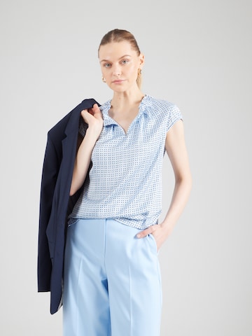 COMMA Bluse in Blau: Vorderseite