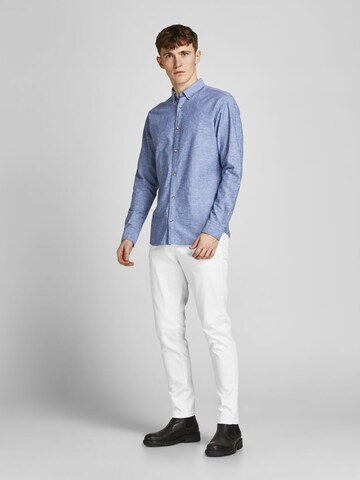 JACK & JONES Slimfit Chinohousut 'JJIMarco JJBowie' värissä valkoinen