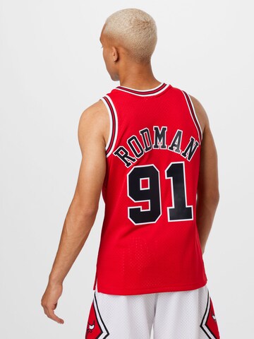 Mitchell & Ness Tricot 'NBA Chicago Bulls Swingman Dennis Rodman' in Rood
