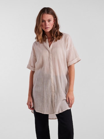 PIECES Shirt Dress 'Terra' in Beige: front