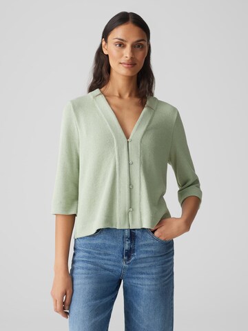 OPUS Knit Cardigan 'Semipa' in Green: front