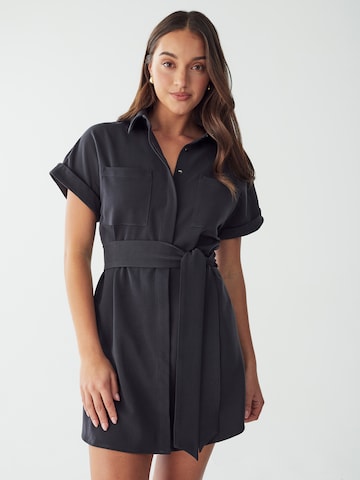 Abito camicia 'WILHELMINA' di Willa in grigio: frontale