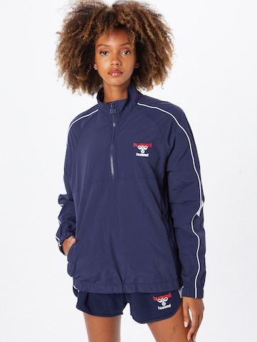 Veste de sport Hummel en bleu : devant