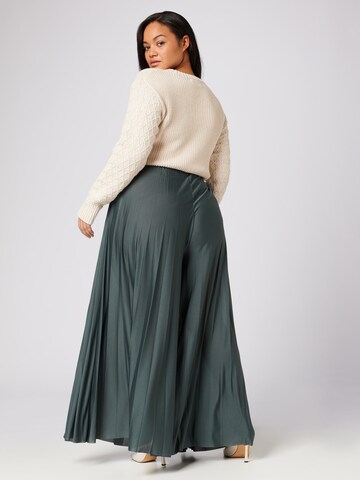 Guido Maria Kretschmer Curvy Wide Leg Hame 'Samantha' värissä vihreä