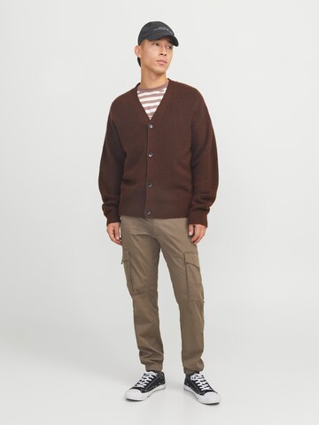 JACK & JONES Slimfit Cargobroek 'JJIPaul JJFlake' in Grijs