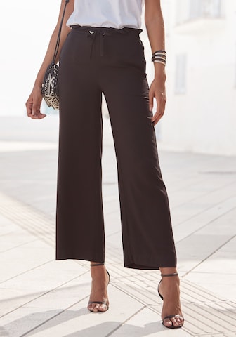 Loosefit Pantaloni di LASCANA in nero: frontale