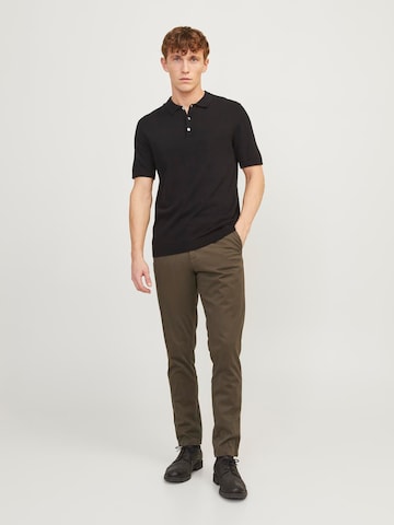 JACK & JONES Slimfit Chinosy 'JJIMarco Bowie' w kolorze brązowy
