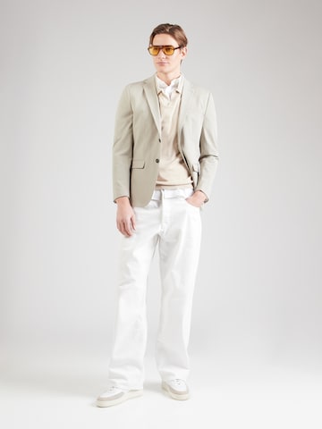 SELECTED HOMME Slim fit Business Blazer 'SLHLIAM' in Green