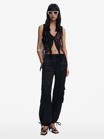 Desigual Tapered Cargobroek in Zwart