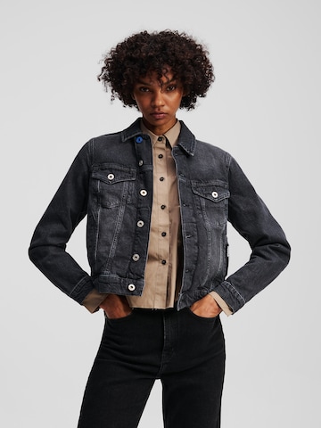KARL LAGERFELD JEANS Between-season jacket ' JEANSJACKE MIT REGULÄRER PASSFORM ' in Blue: front