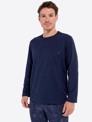 HOM Pajamas long ' Kenny ' in Blue: front