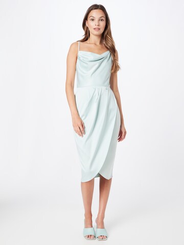 Closet London Cocktail Dress in Blue: front