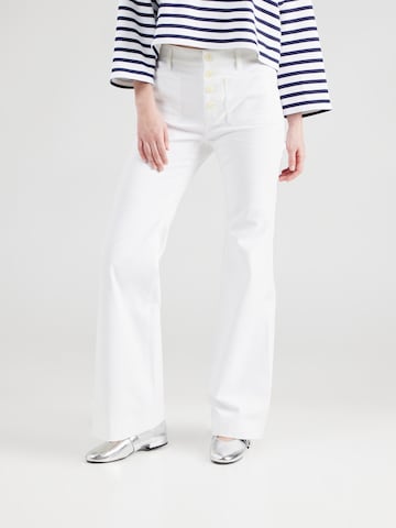Flared Pantaloni 'CASHINE' di Lauren Ralph Lauren in bianco: frontale