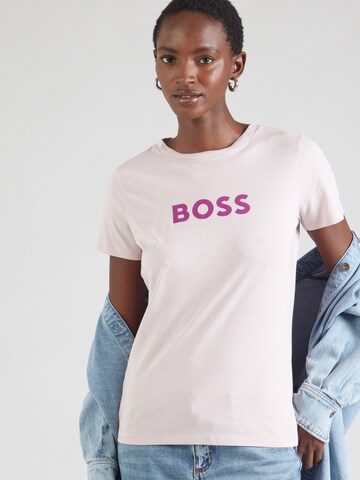BOSS - Camiseta en lila: frente