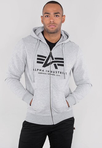 ALPHA INDUSTRIES Tréning dzseki - szürke: elől