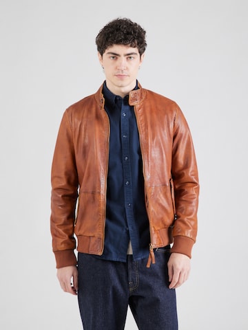 FREAKY NATION Jacke 'Theis' in Braun: Vorderseite