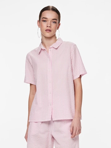 PIECES Bluse 'PCSally' i pink: forside