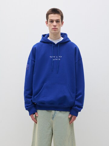 Today I did nothing Hoodie in Blau: Vorderseite