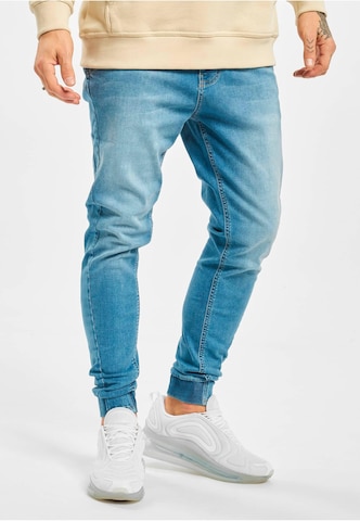 2Y Premium Tapered Jeans in Blau: Vorderseite