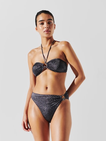 Karl Lagerfeld Dół bikini w kolorze czarny: przód