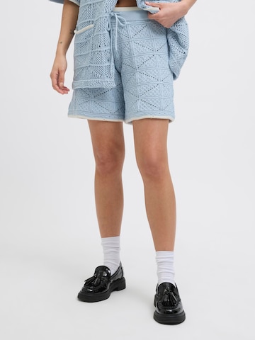 Coupe slim Pantalon 'JXRetha' JJXX en bleu : devant