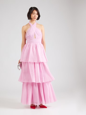Abito da sera di True Decadence in rosa: frontale