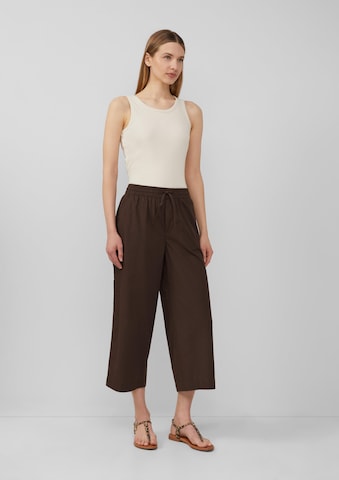 s.Oliver Wide Leg Hose in Braun: Vorderseite