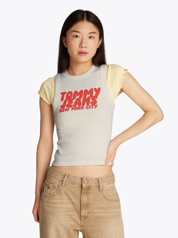 Tommy Jeans Τοπ σε λευκό: μπροστά