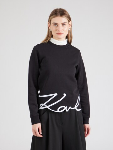 Felpa di Karl Lagerfeld in nero: frontale