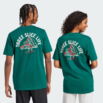 ADIDAS SPORTSWEARTehnička sportska majica 'Lounge Pizza' - zelena boja: prednji dio