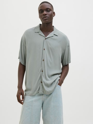 JACK & JONES Comfort Fit Košeľa 'JJEJeff' - Zelená: predná strana