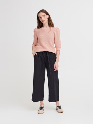 Wide Leg Pantalon Oxmo en noir
