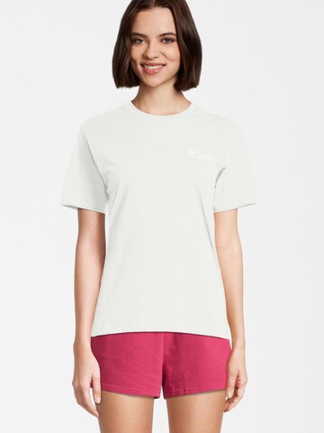 FILA - Camiseta funcional en blanco: frente