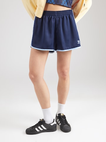 ADIDAS ORIGINALS Loose fit Trousers 'Adicolor' in Blue: front